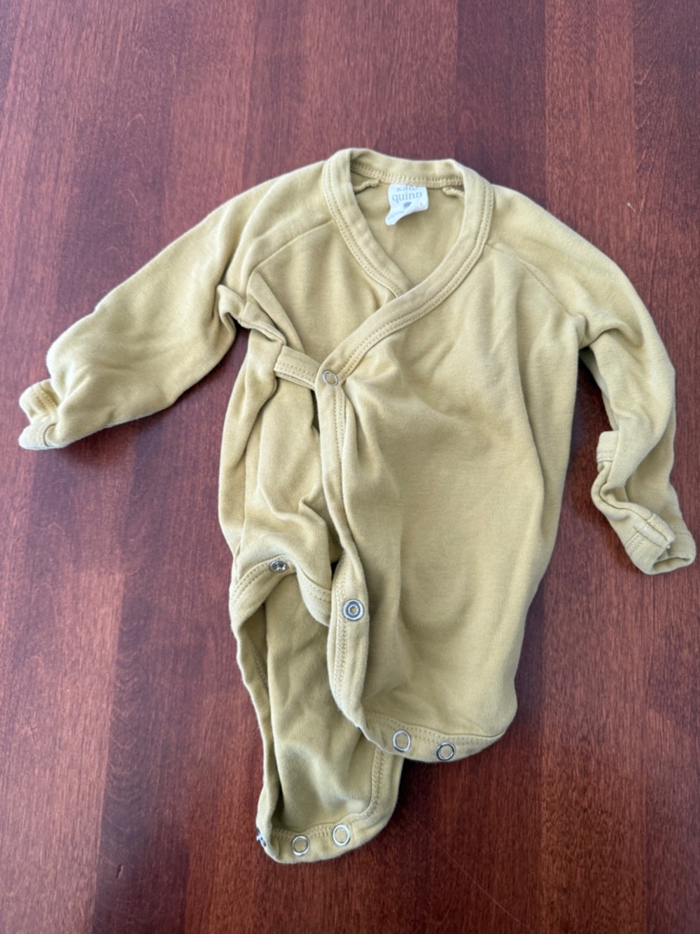 kate quinn Olive Green Baby Bodysuit